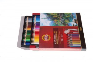 Kredki_KOHINOOR_Mondeluz_ARTSET_48_kolory_temperówka_pędzelki